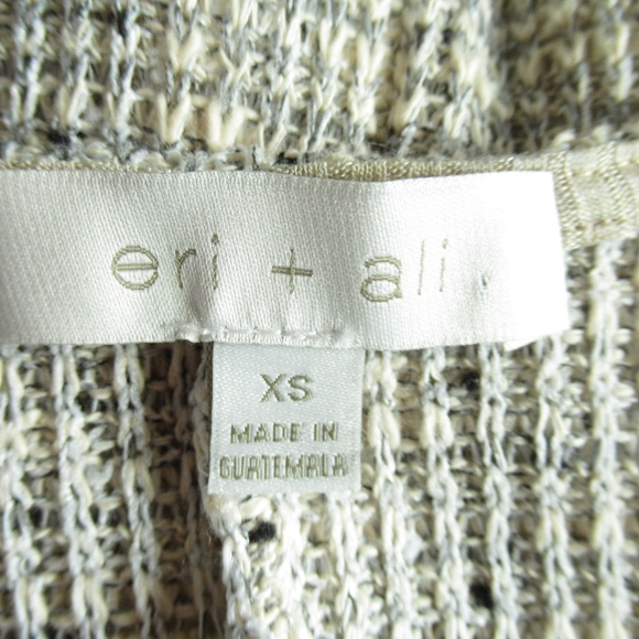 Eri + Ali Sweater Tweed Fringe V Neck - Picture 7 of 8